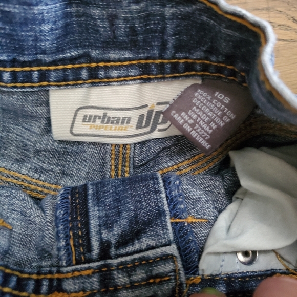 URBAN UP Boys 10S blue jean Denim carpenter shorts - Picture 6 of 9